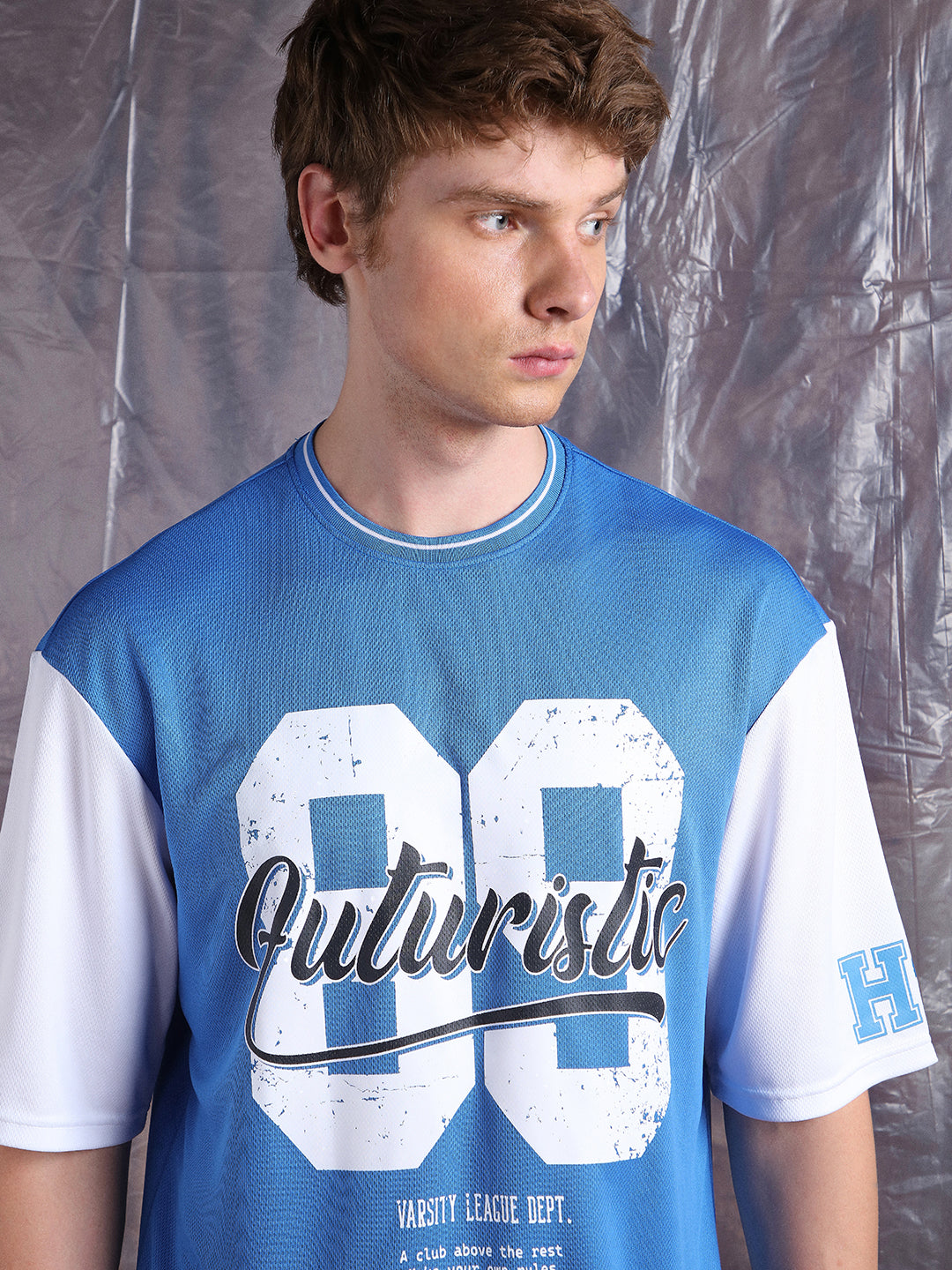 Hubberholme Men Printed Oversized Crew Neck Half sleeve Tshirts