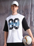 Hubberholme Men Printed Oversized Crew Neck Half sleeve Tshirts