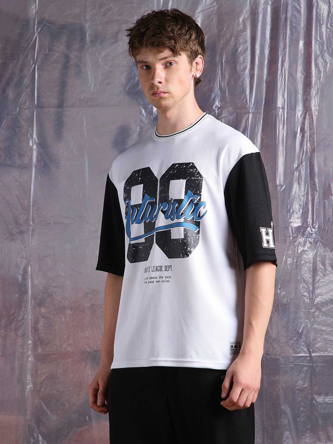 Hubberholme Men Printed Oversized Crew Neck Half sleeve Tshirts