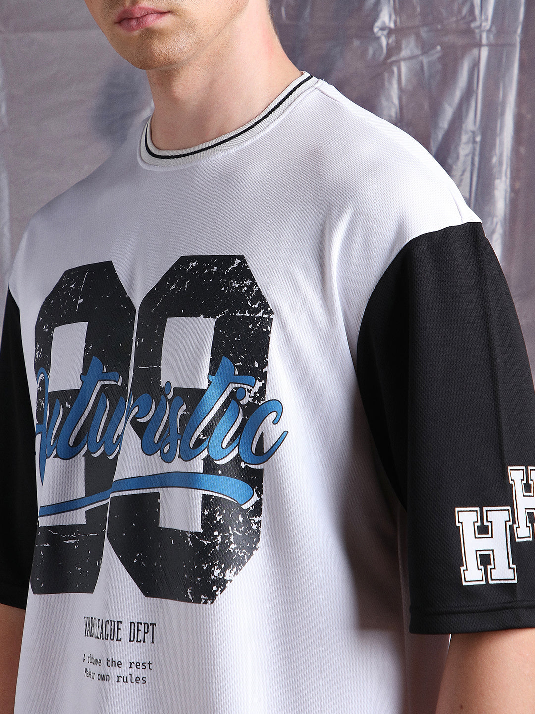 Hubberholme Men Printed Oversized Crew Neck Half sleeve Tshirts