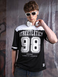 Hubberholme Men Streetletics Typography Printed Round Neck Relaxed Fit Mesh T-shirt
