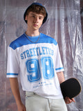 Hubberholme Men Streetletics Typography Printed Round Neck Relaxed Fit Mesh T-shirt