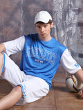 Hubberholme Men Streetletics Typography Printed Round Neck Relaxed Fit Mesh T-shirt