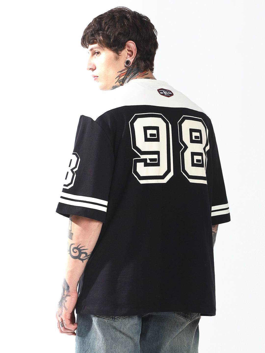 Hubberholme Typography Printed Round Neck T-shirt