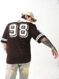 Hubberholme Men Typography Printed Round Neck Cotton Oversized T-shirt
