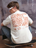 Hubberholme Men Cyborg Graphic Printed Oversized Fit T-shirt