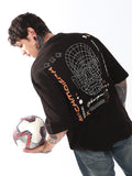Hubberholme Men Graphic Printed Round Neck Cotton Oversized T-shirt