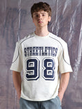 Hubberholme Men Typography Streetletics Printed Round Neck Cotton Relaxed Fit T-shirt