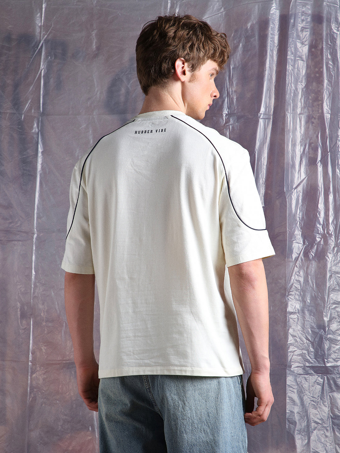 Hubberholme Men Typography Streetletics Printed Round Neck Cotton Relaxed Fit T-shirt