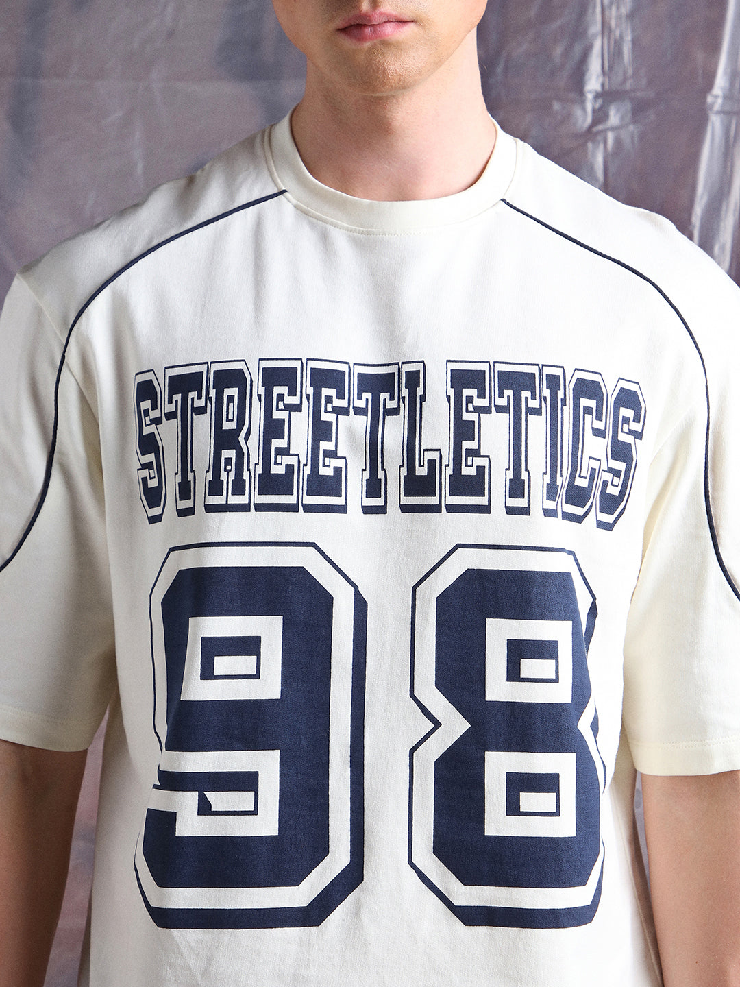Hubberholme Men Typography Streetletics Printed Round Neck Cotton Relaxed Fit T-shirt
