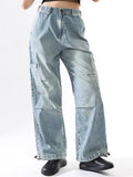 Hubberholme Women Washed Baggy High-rise   Jeans