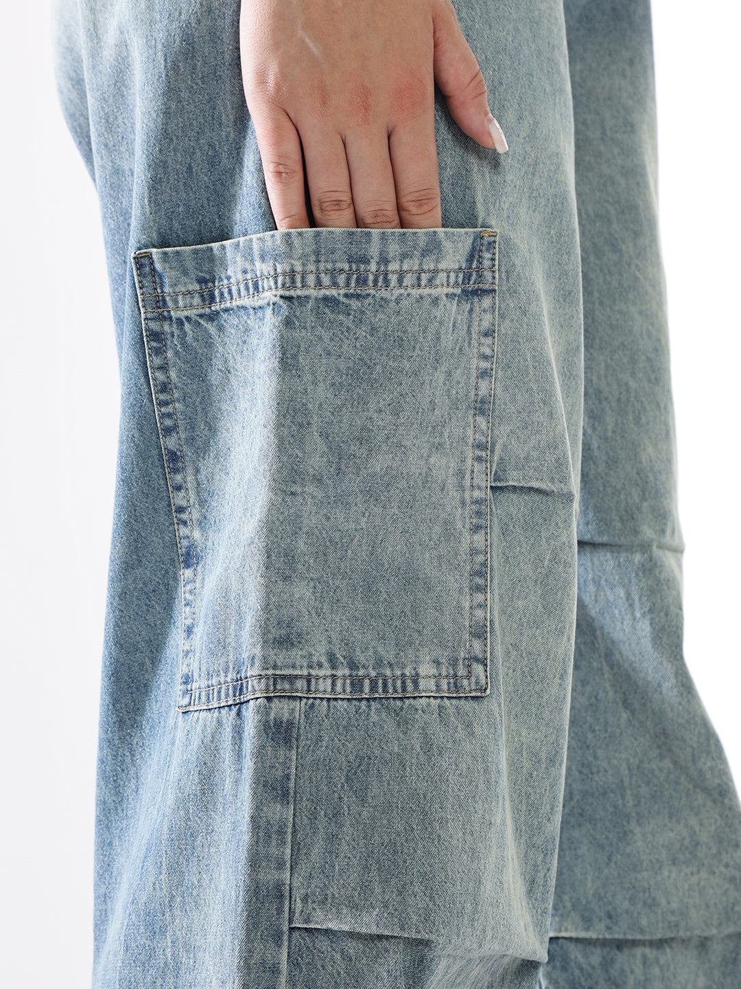 Hubberholme Women Washed Baggy High-rise   Jeans
