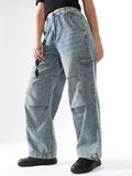 Hubberholme Women Washed Baggy High-rise   Jeans
