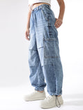 Hubberholme Women Washed Baggy High-rise   Jeans