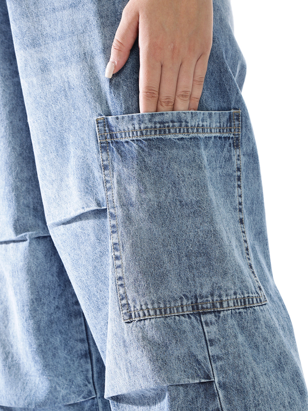 Hubberholme Women Washed Baggy High-rise   Jeans