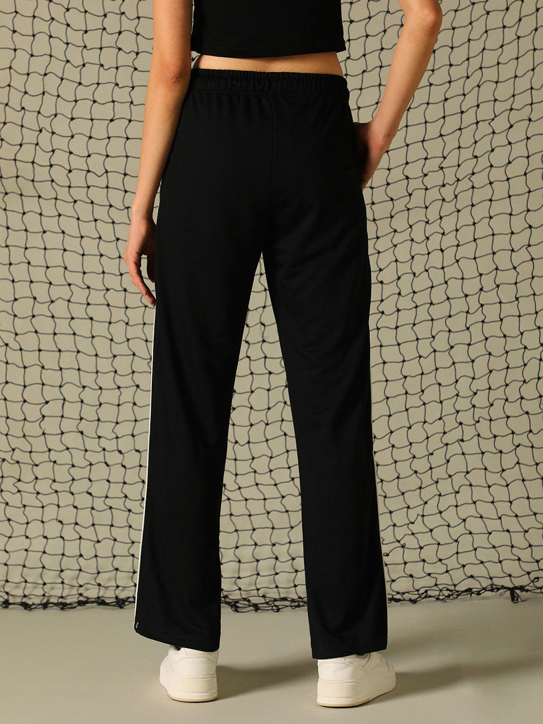 Hubberholme Women Printed Relaxed Straight Leg High-Rise Easy Wash Trousers