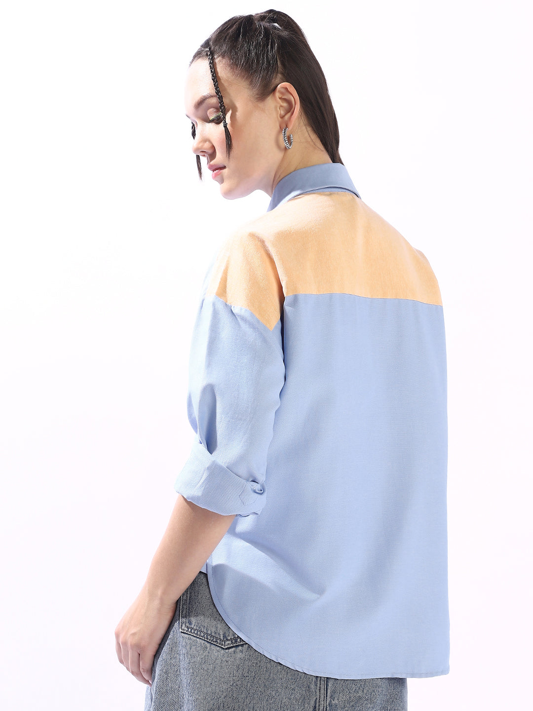 Hubberholme Women Custom Colourblocked Casual Shirt