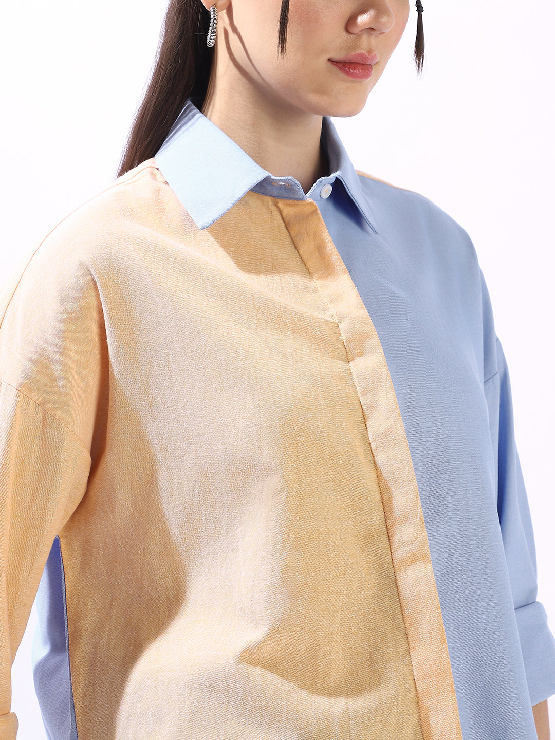 Hubberholme Women Custom Colourblocked Casual Shirt