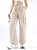 Hubberholme Women Solid Wide Leg Regular High-Rise Straight Trousers