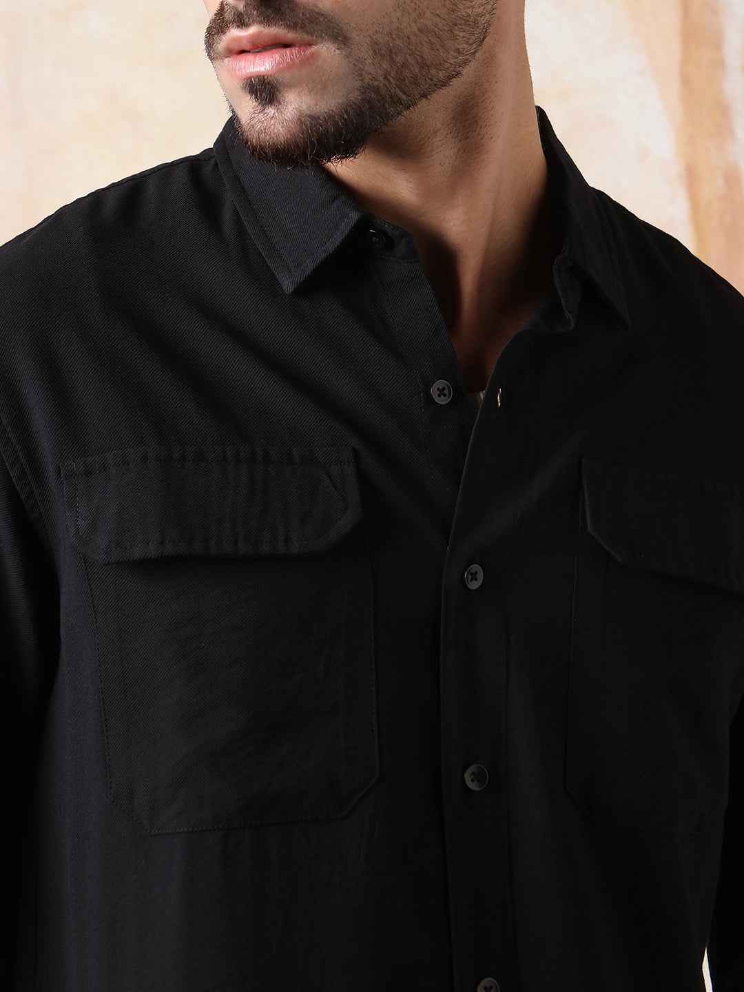 High Star Men Solid Regular Fit Spread Collar Fullsleeve Shirts