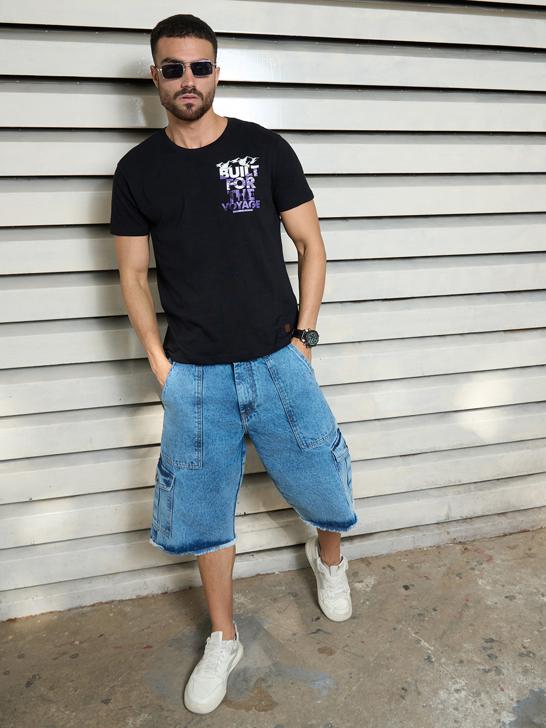Men Cotton Short Sleeves Round Neck Printed Regular Fit Tshirt