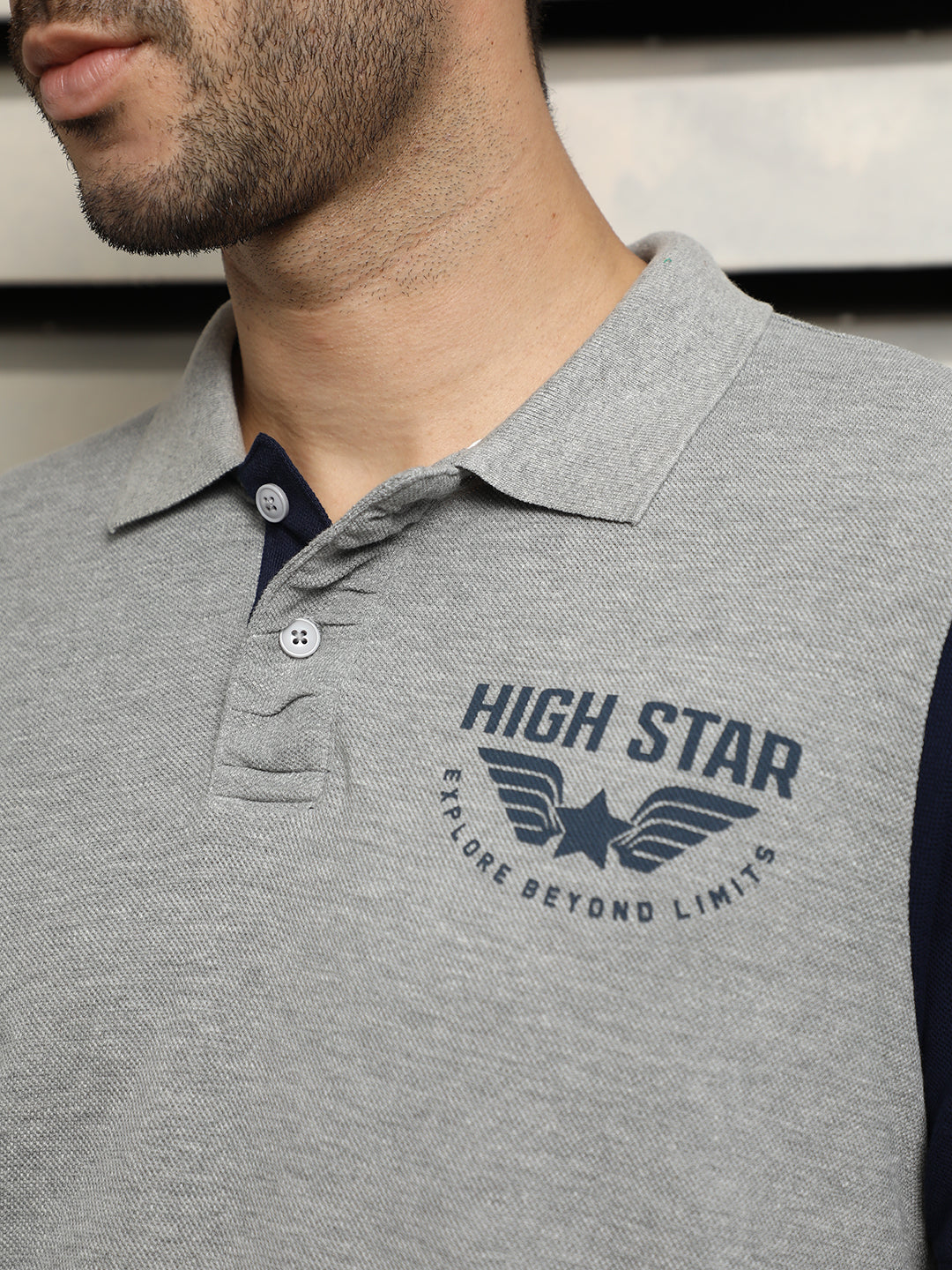 Applique Polo Collar Short Sleeves Cotton Regular T-shirt
