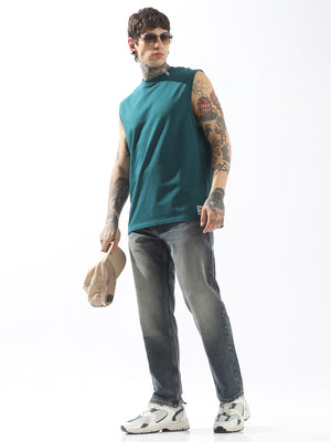 High Star Men Solid Round Neck Cotton T-shirt