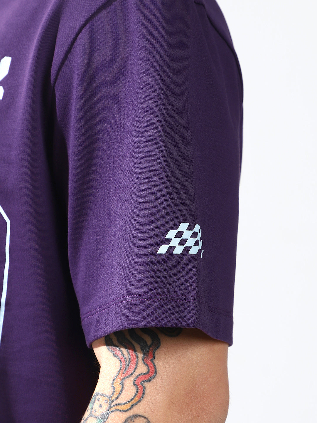 High Star Men Oversized Printed round neck short sleeve T-shirt
