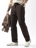 High Star Men Comfort Loose Fit Easy Wash Cargo Styles Trousers