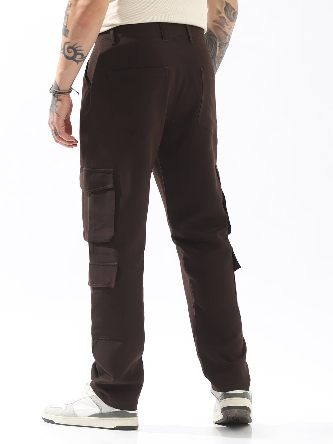 High Star Men Comfort Loose Fit Easy Wash Cargo Styles Trousers