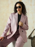 High Star Women Solid Longline length Oversized Notch Lapel Collar Full Sleeve Blazer