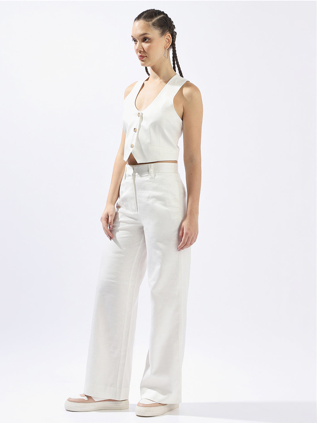 High Star U-Neck Sleeveless Waistcoat With Trouser
