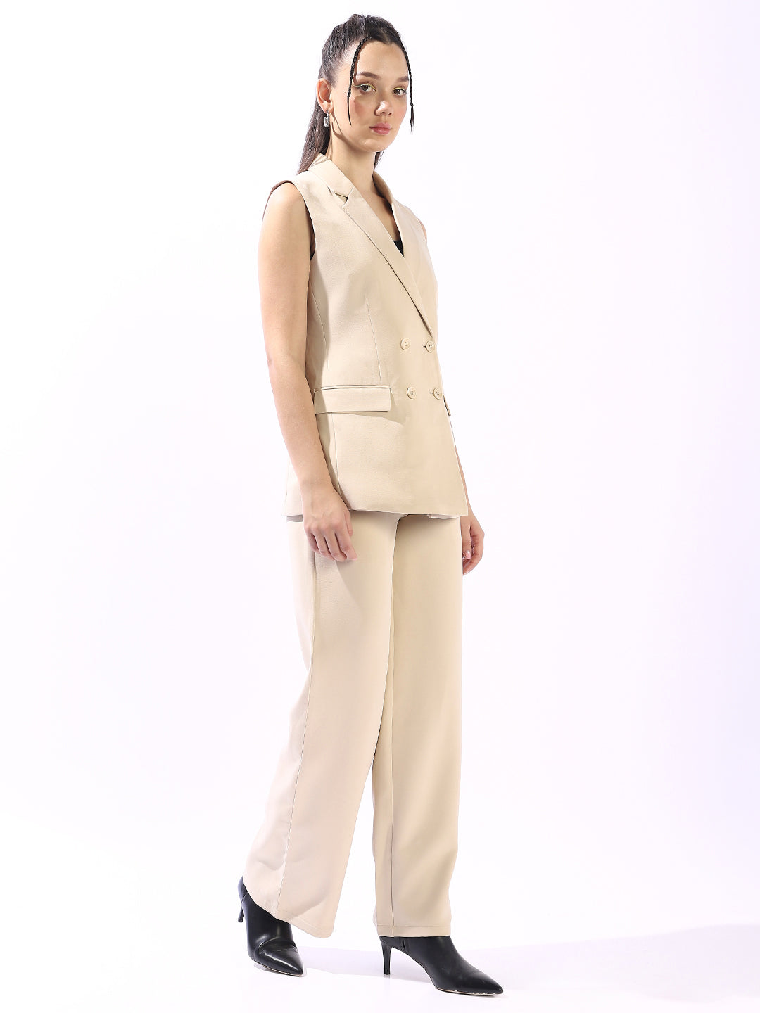 High Star Notched Lapel Waistcoat & Trousers Co-Ords