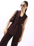 High Star V-Neck Waistcoat With Trousers Co-Ords