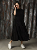 Women Solid Flared Fit Dresses