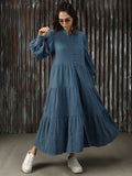 Women Solid Flared Fit Dresses