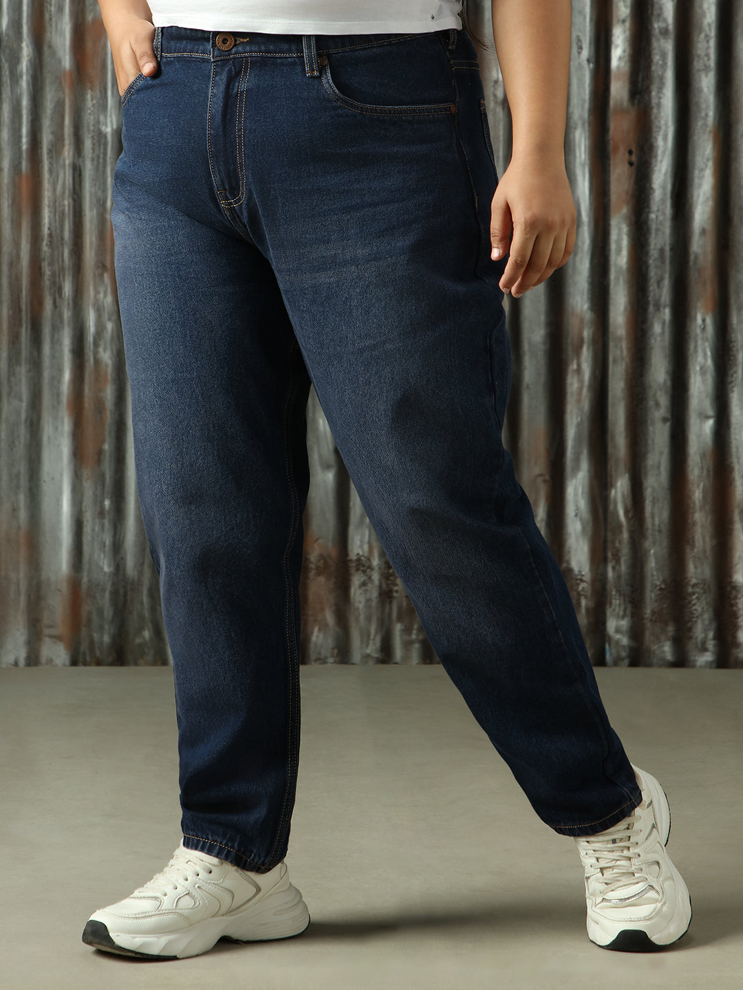 High Star Plus Size Women Comfort High-Rise Light Fade Jeans