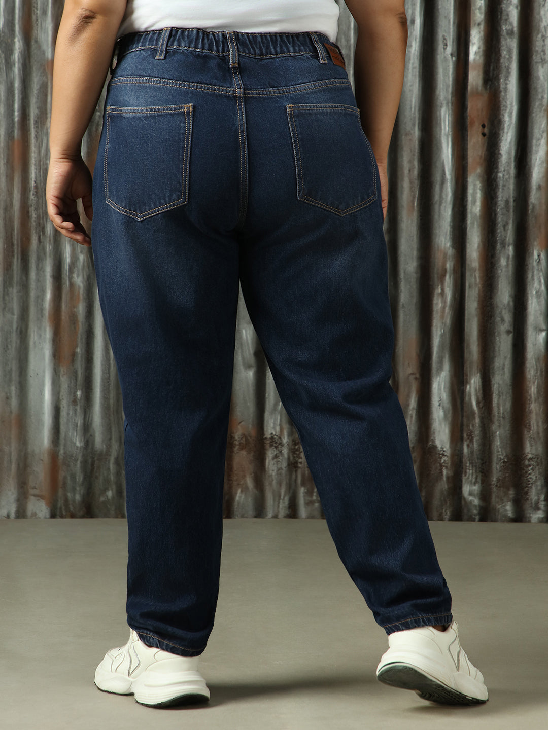 High Star Plus Size Women Comfort High-Rise Light Fade Jeans
