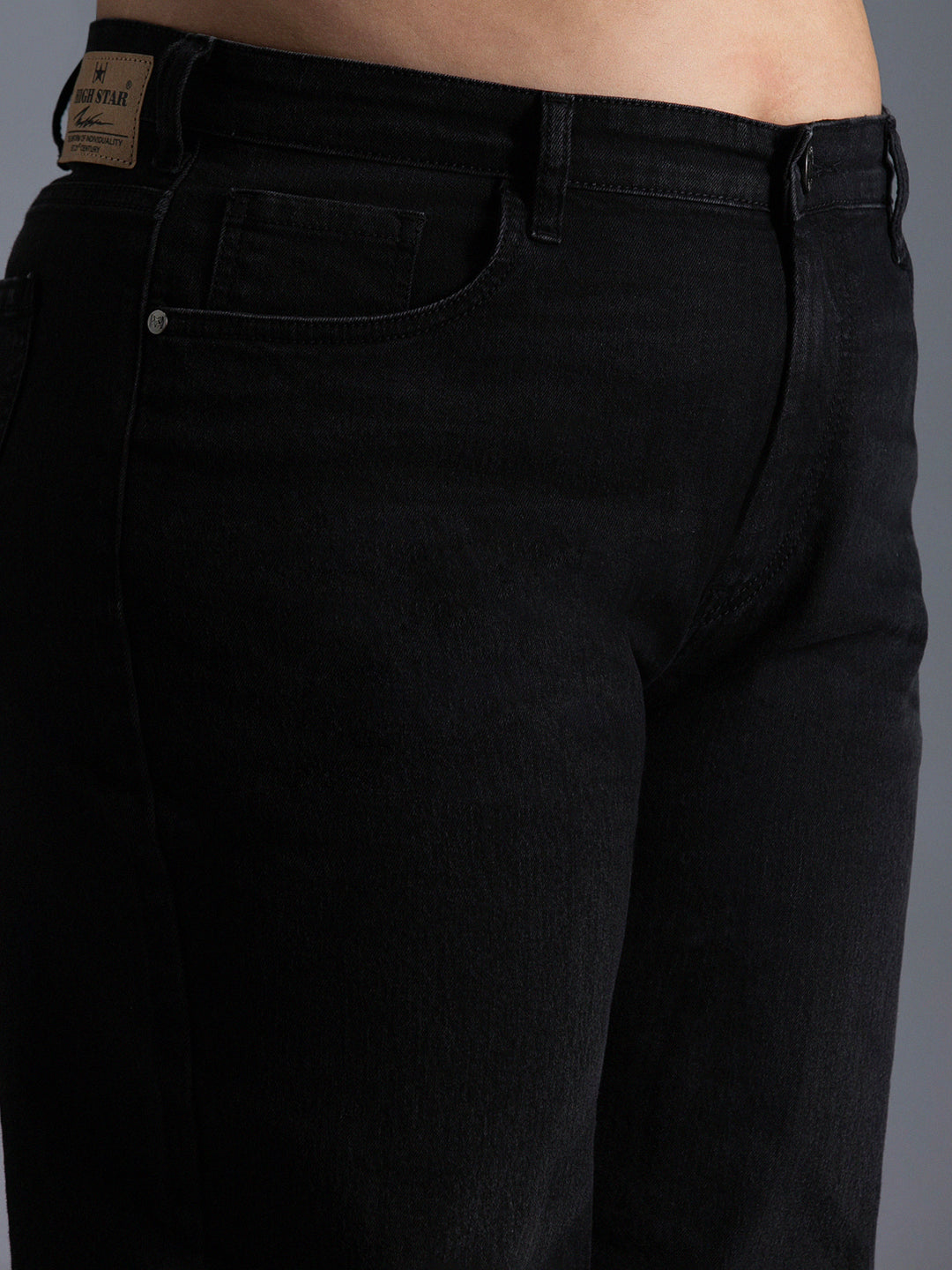 Plus Size Women Dad Fit High-Rise Stretchable Jeans