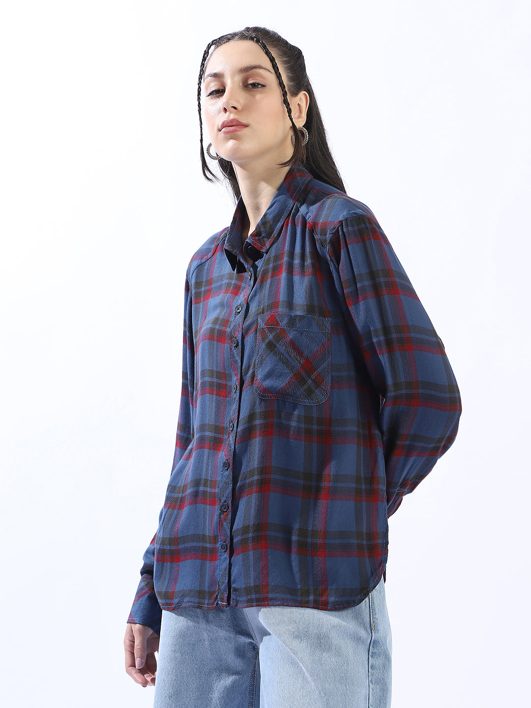 High Star Spring Summer Comfort Checked Pure Cotton Casual Shirt