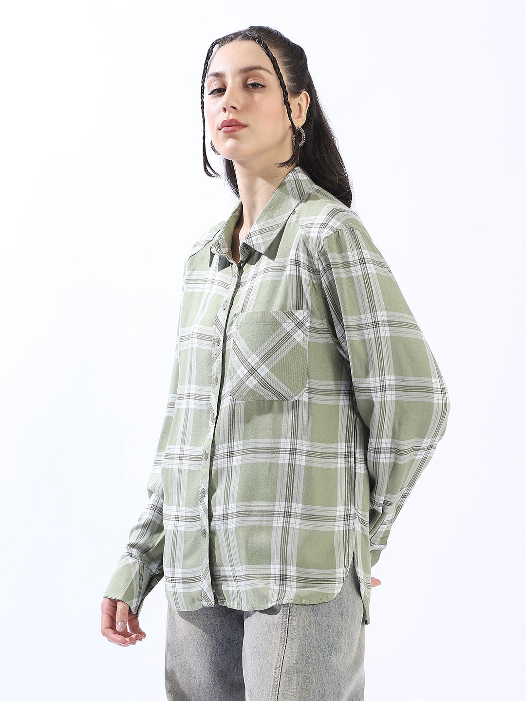 High Star Spring Summer Comfort Checked Pure Cotton Casual Shirt