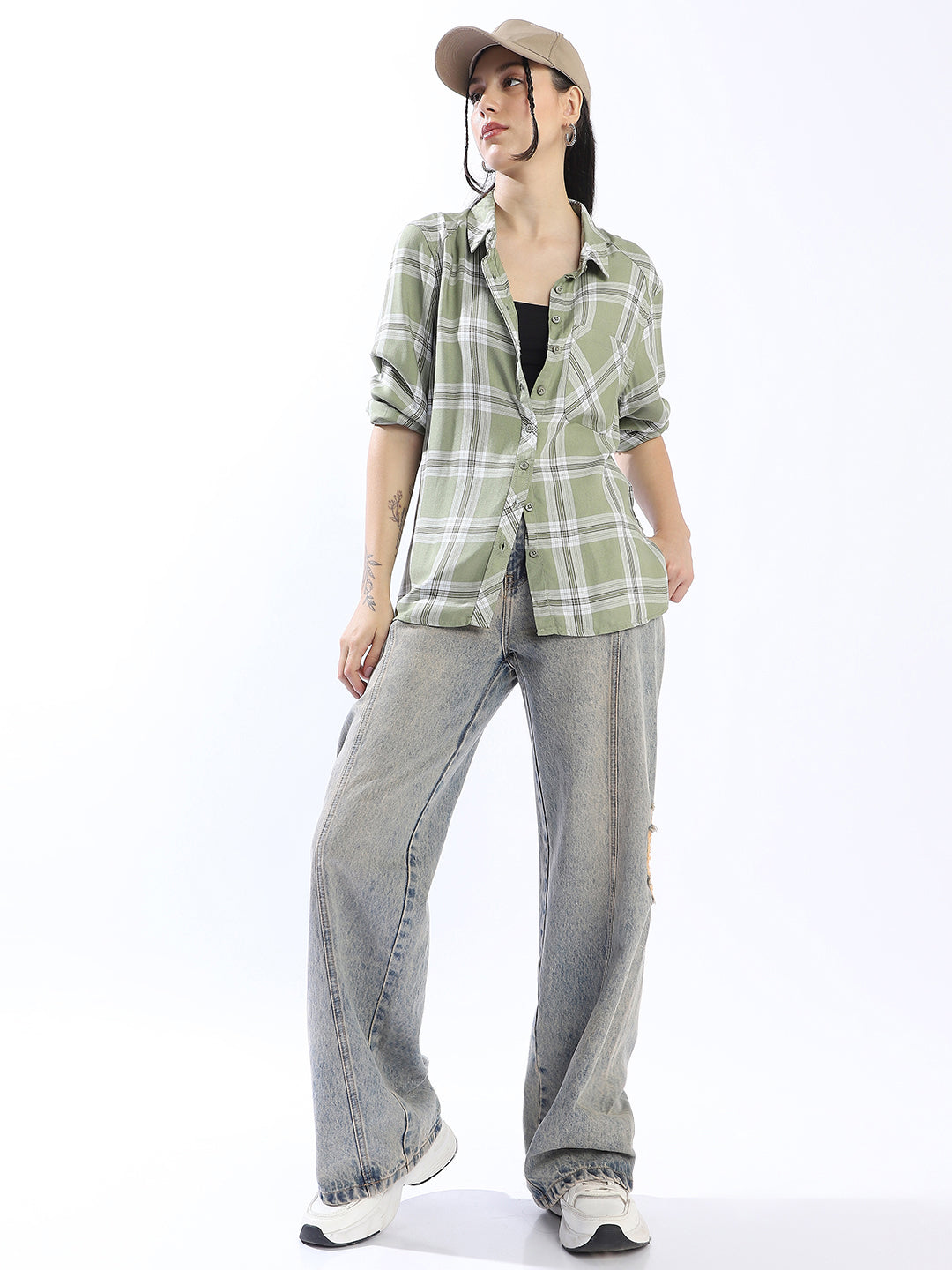 High Star Spring Summer Comfort Checked Pure Cotton Casual Shirt