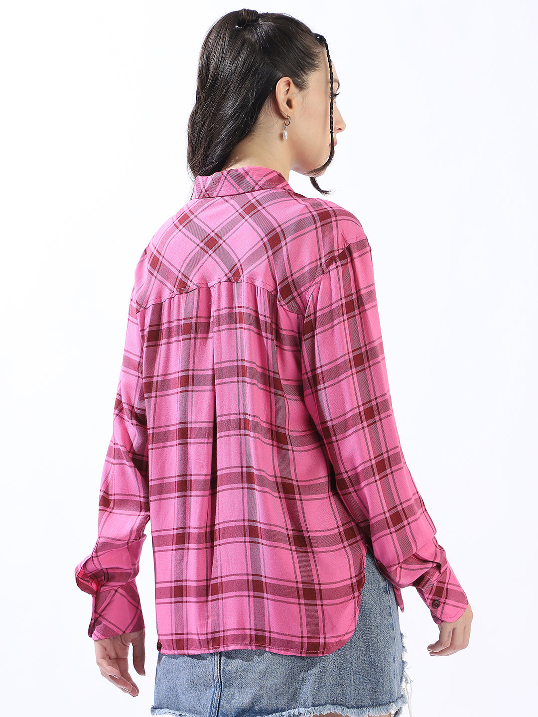 High Star Spring Summer Comfort Checked Pure Cotton Casual Shirt