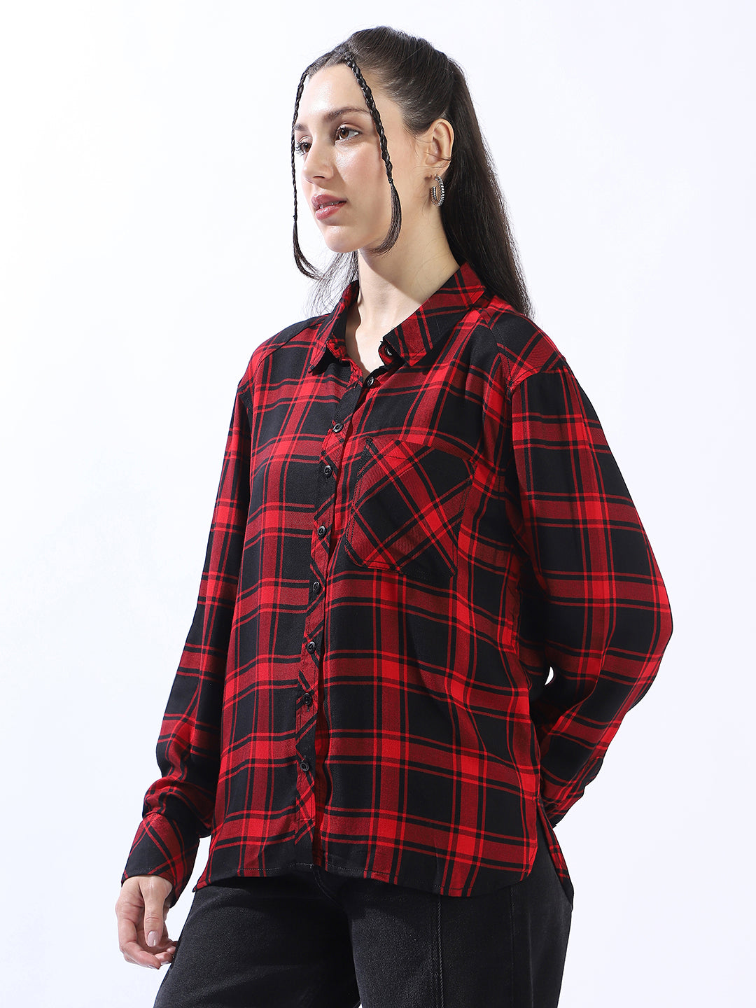 High Star Spring Summer Comfort Checked Pure Cotton Casual Shirt