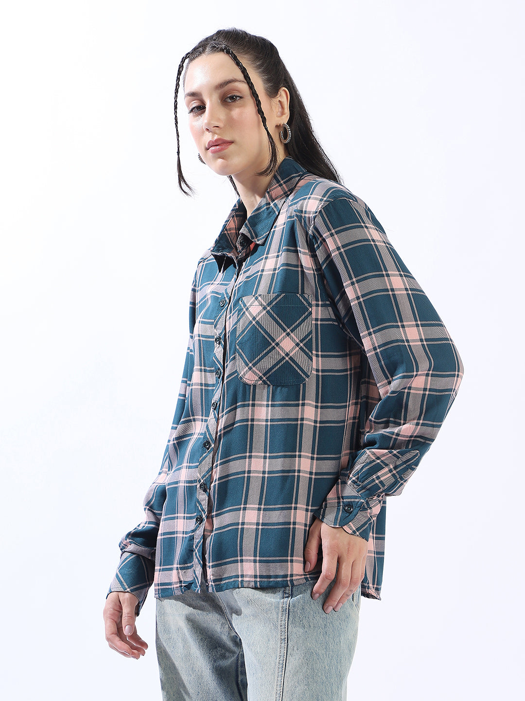High Star Spring Summer Comfort Checked Pure Cotton Casual Shirt