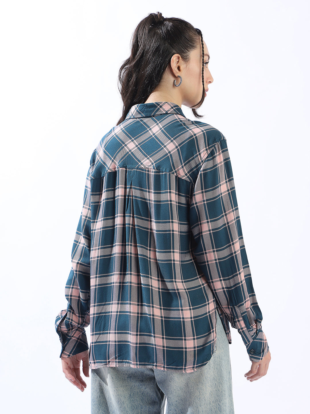 High Star Spring Summer Comfort Checked Pure Cotton Casual Shirt