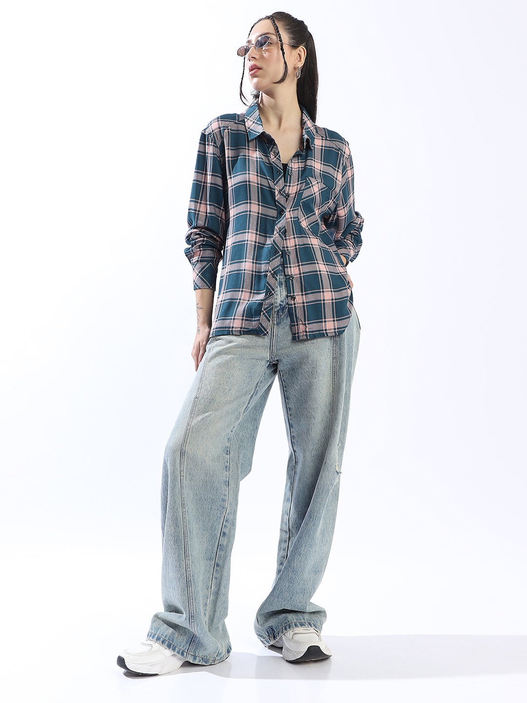High Star Spring Summer Comfort Checked Pure Cotton Casual Shirt