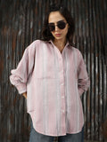 Women Strip Oversized Fit Shirts