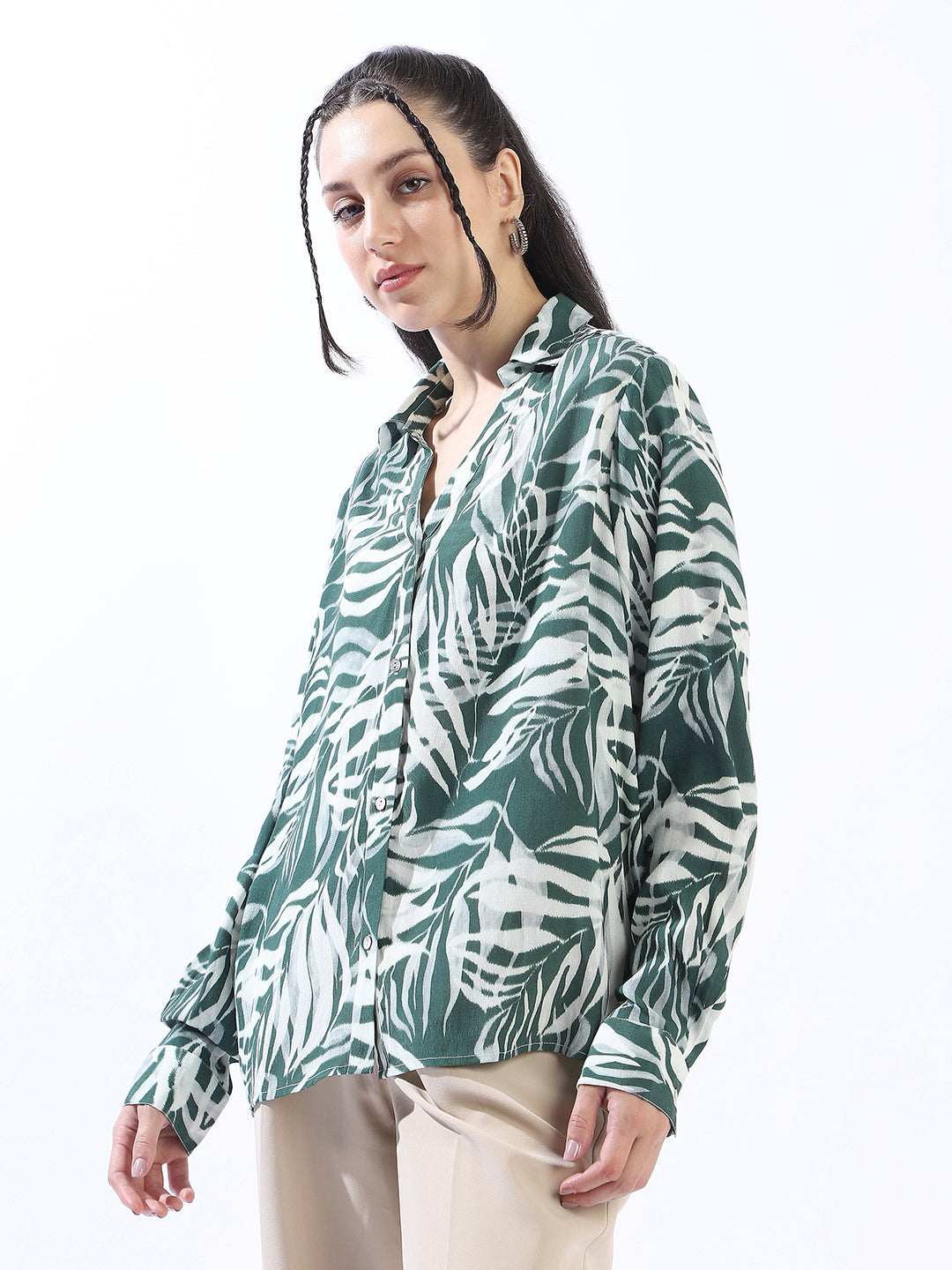 High Star Spring Summer Comfort Printed Casual Shirt