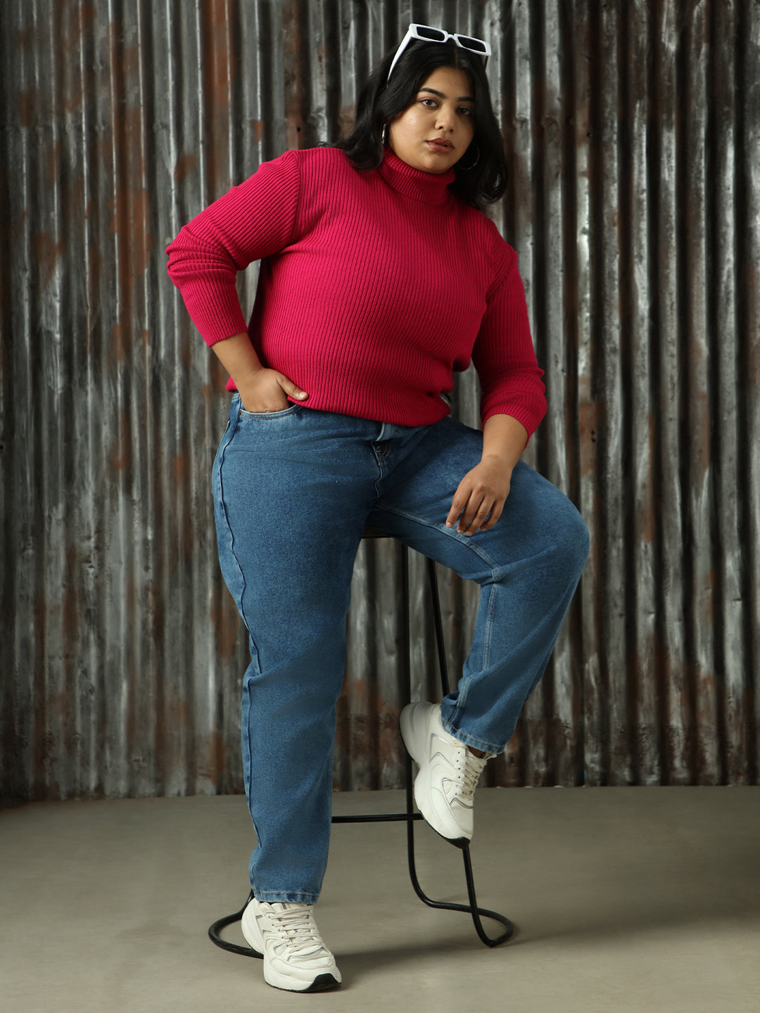 Women Knitted Regular Fit Sweaters